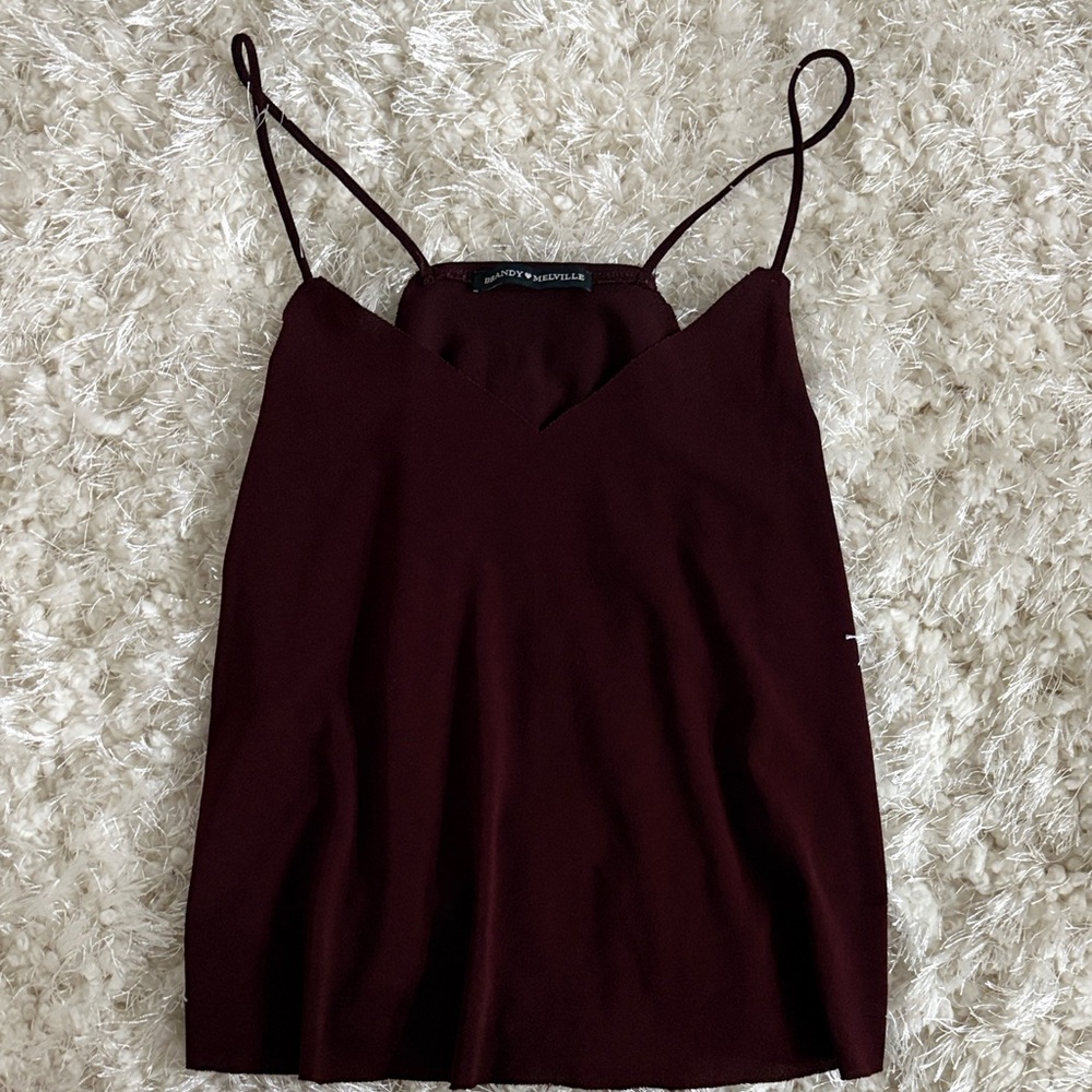 Brandy Melville Burgundy Tank
